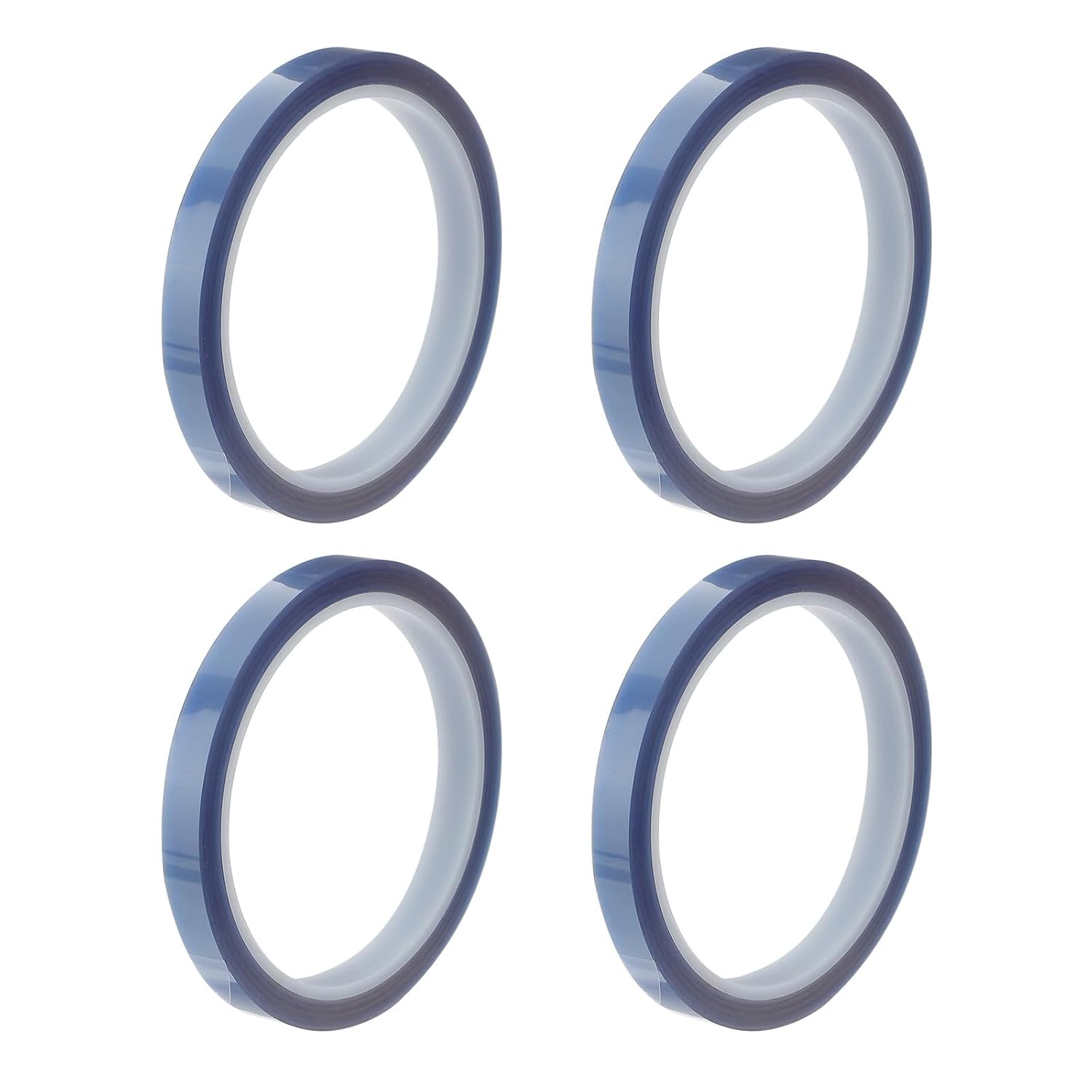 4 Rolls Heat Transfer Tape 10mm X 3 Blue High Temperature Heat Resistant Tape for Sublimation Vinyl Press No Residue for Electronics and Circuit Boards