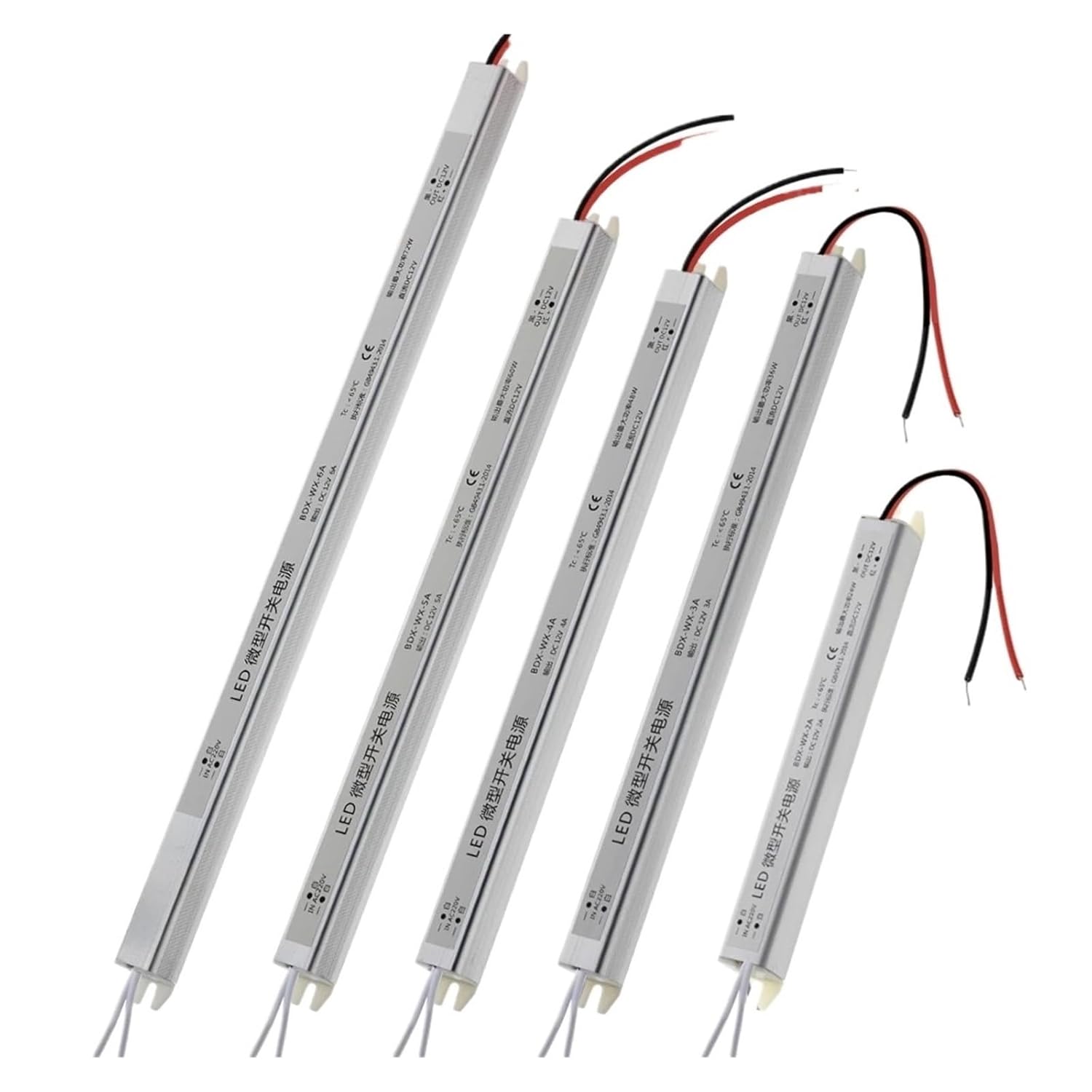 1PCS DC12V/24V Ultra-Thin Switching Power Supply 24W 36W 48W 60W 72W AC220V Lighting Transformer 1.5A 2A 3A 5A 6A LED Driver Adapter(24W,12V)