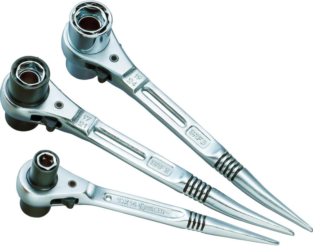 SUPER TOOL 4size Ratchet Wrench SRF1