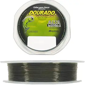 Linha Pesca Monofilamento Mazzaferro Dourado Top Force 300m 0.30mm Verde Oliva