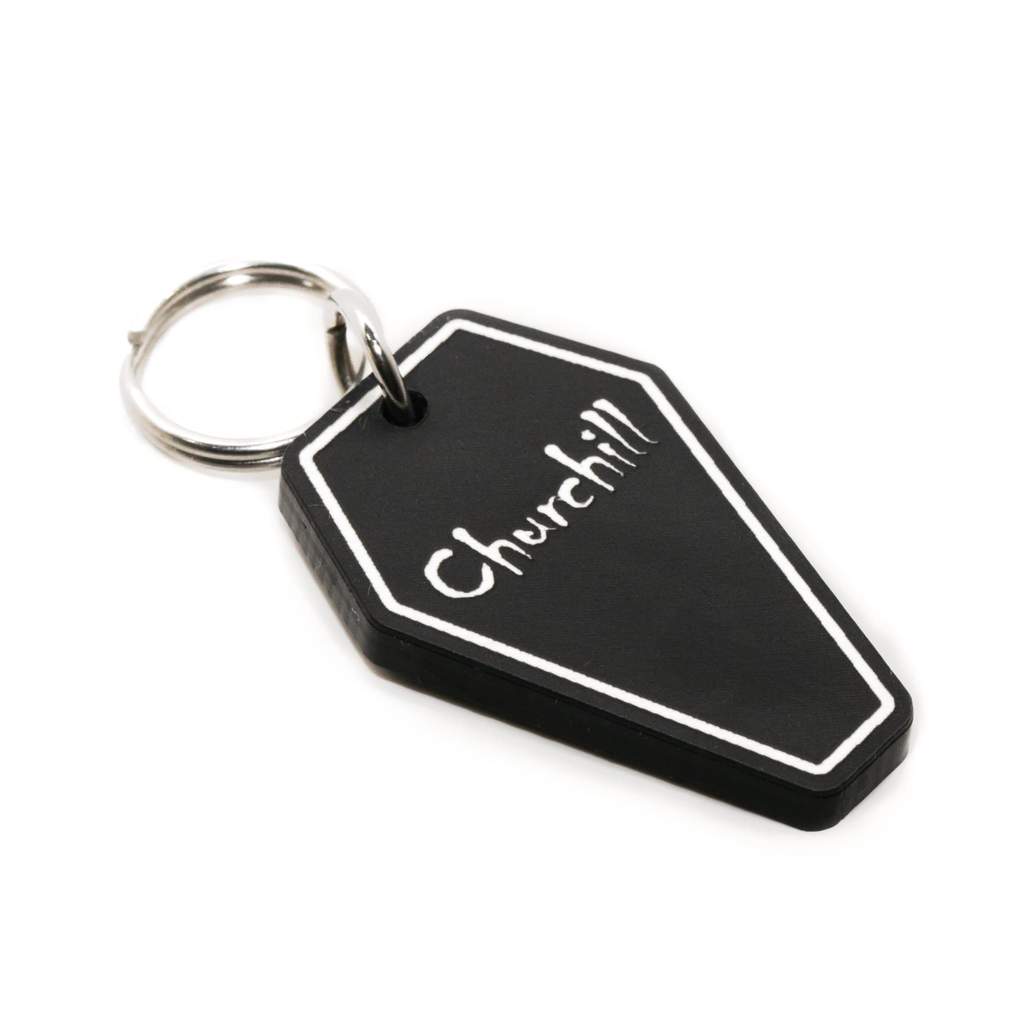 Personalized Coffin Pet Tag - Pet Tag for Cats - Witch Friendly - Coffin Pet ID Tag