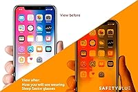 Vista 7 de Sleep Savior - Lentes de noche de lujo, lentes de bloqueo de luz azul y verde para dormir mejor