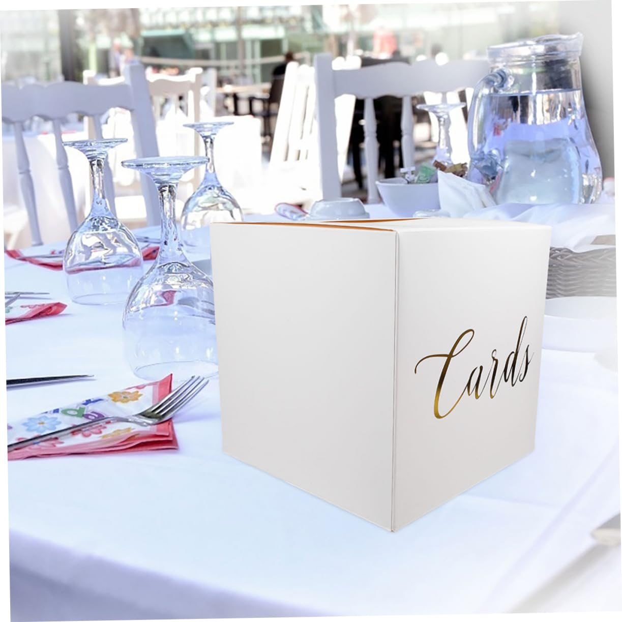 Vaguelly 4juegos Cajas para Tarjetas de Boda Cajas de Almacenamiento para Tarjetas de Buzón de Boda de Recuerdos para Guardar Invitaciones