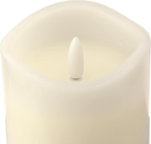 Miniatura 3 de Stonebriar 6 velas LED de cera real marfil 3x3 sin llama con control remoto y temporizador
