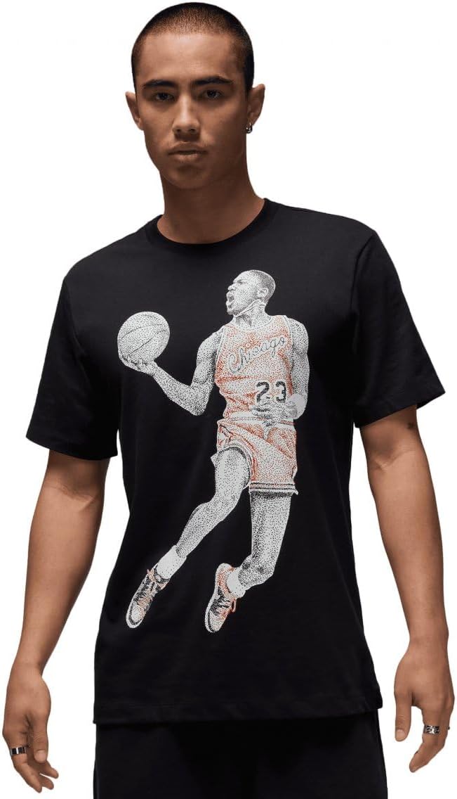 J Dot Graphic Mens Short Sleeve Shirt (Black) Size Large