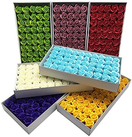 N++A 50pcs/Box Dia 4.5cm Cheap Soap Rose Head Romantic Wedding Valentine's Day Gift Wedding Banquet Home Decoration Hand Flower Art (11)