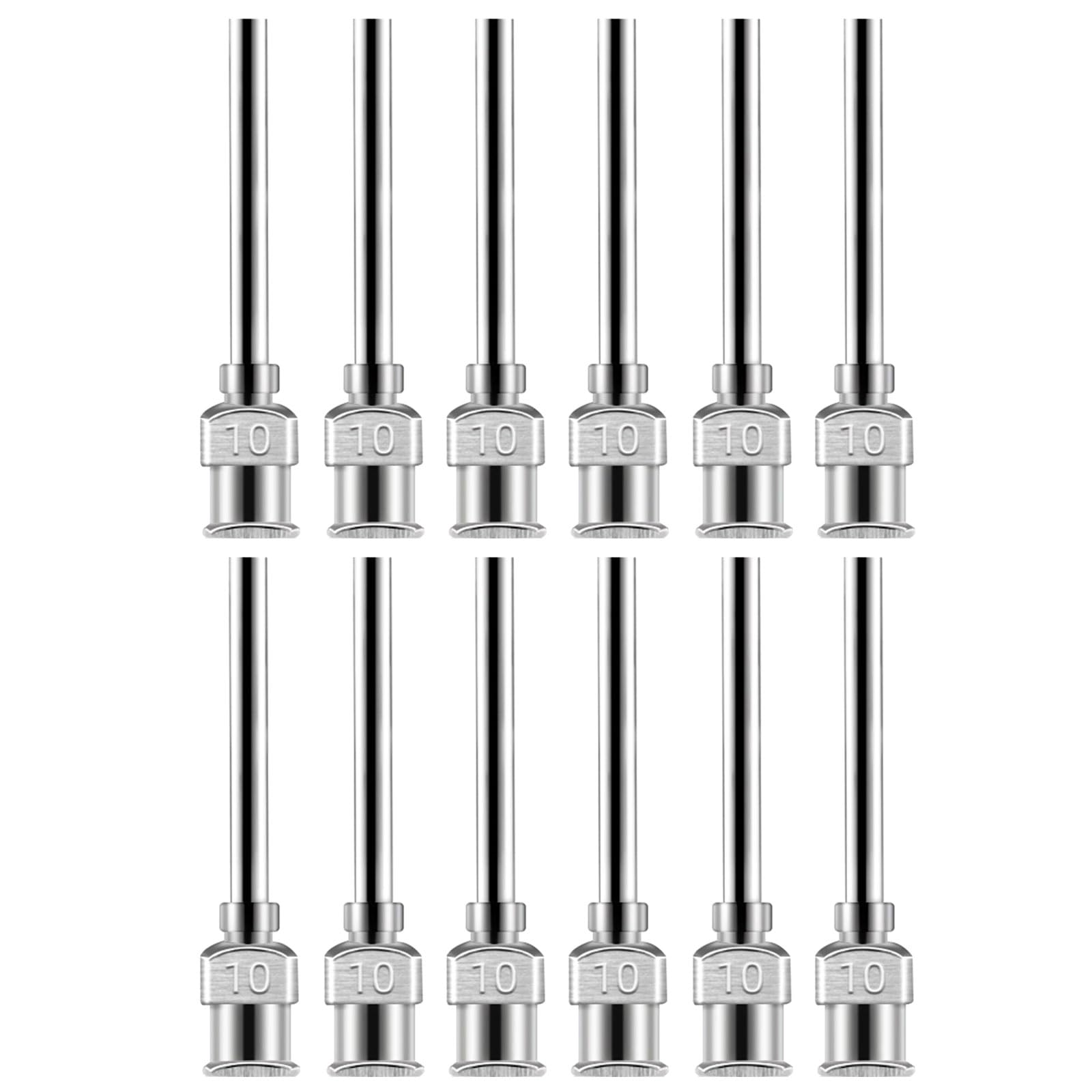 Uqezagpa 10G 12Pcs 38Mm Dispensing Needle Featuring Smooth Flows And Stainless Steel Construction For Precisions Tasks Lab Dispensing Needle & Accessories