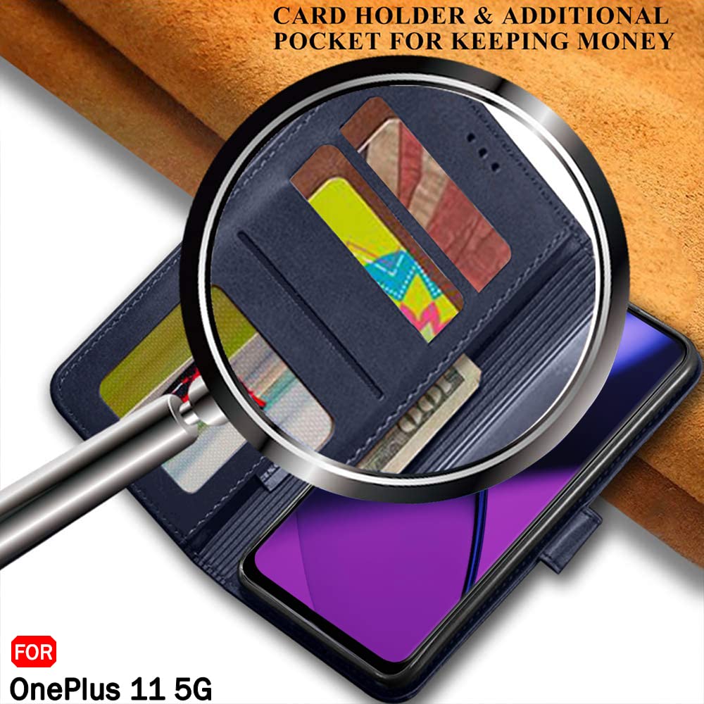 OnePlus 11 5G Flip Case - Leather Wallet Stand -6