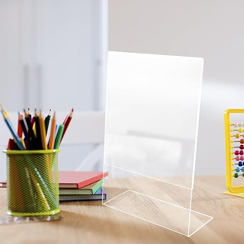 Miniatura 5 de MAGICLULU Tablero de pintura de escritorio transparente con pendiente ergonómica de acrílico transparente para mesa de escritorio, dibujo, libro de