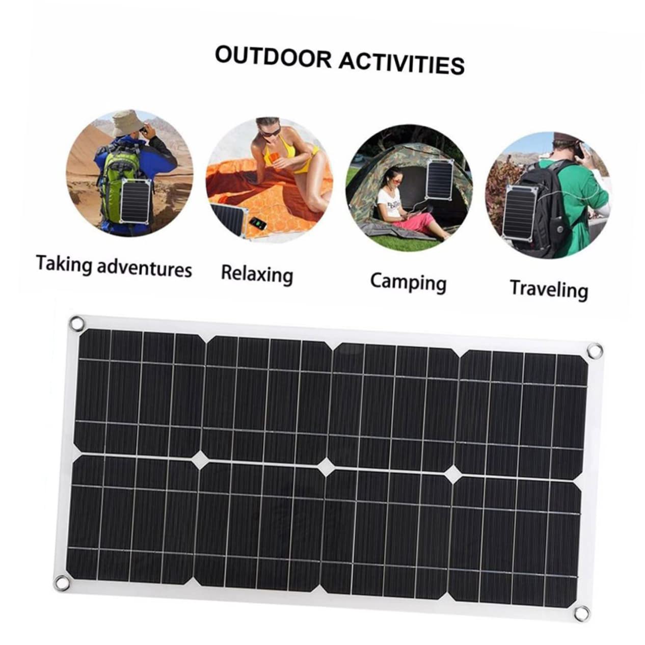 Hemobllo Panel Solar Fotovoltaico y Duradero Protección De Emergencia Para Vehículos