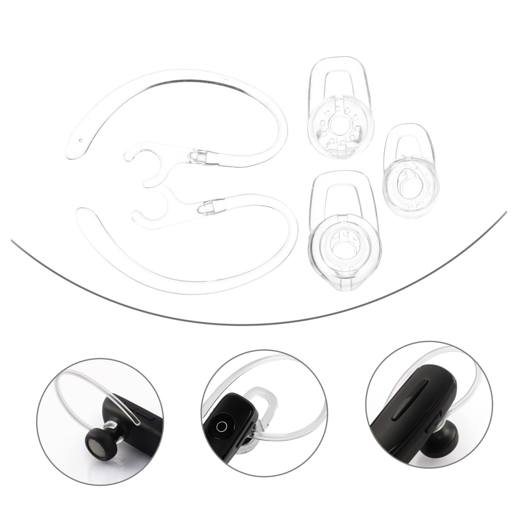 60pezzi Per Auricolari Gel Trasparenti Auricolari Ricambio e Ergonomici Per Vestibilità e Stabile Compatibili Cuffie Wireless