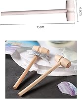 Vista 7 de Moldes de silicona grandes para bolas planetarias, molde de silicona esférica + 2 martillos de madera, molde redondo antiadherente para pasteles