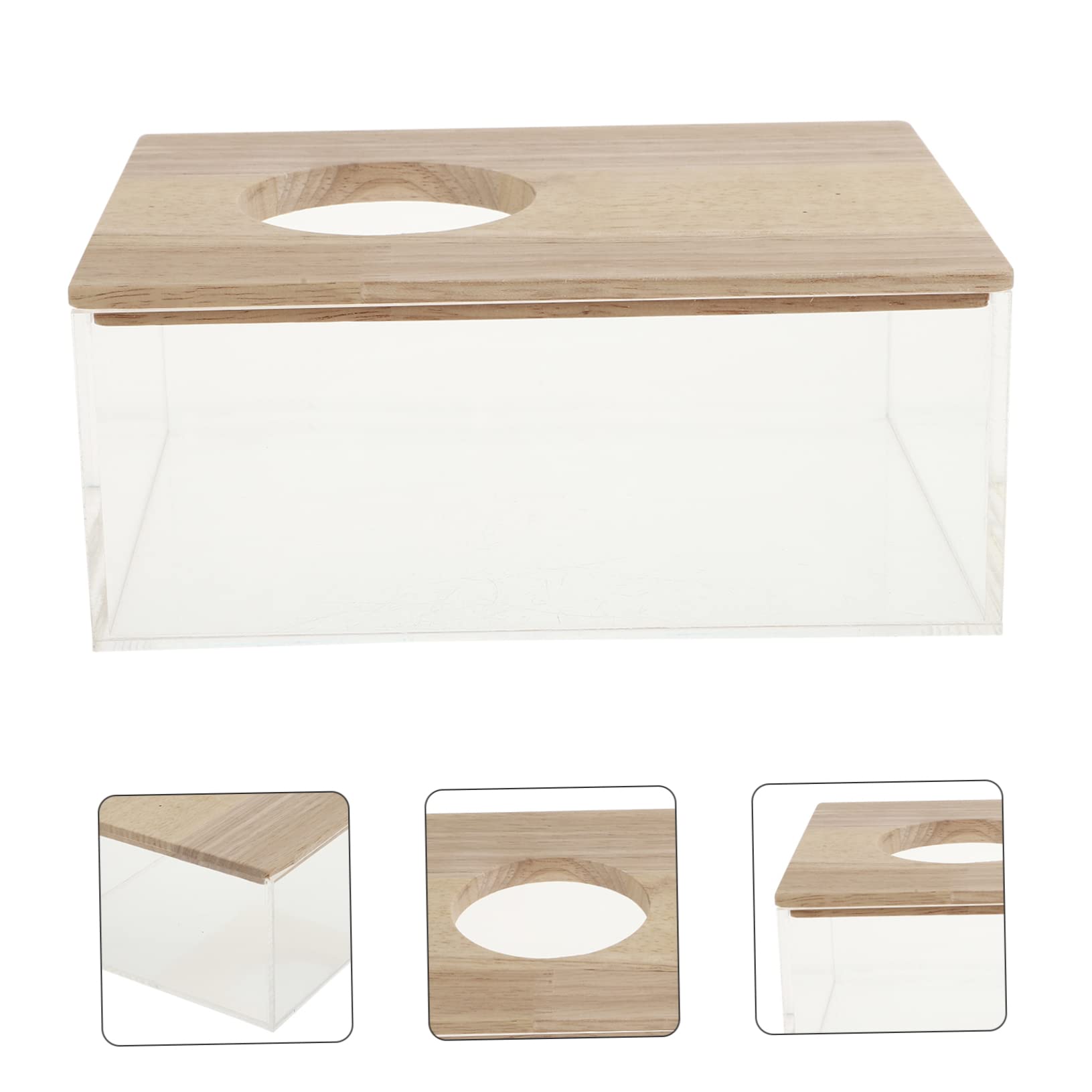 ERINGOGO Hamster Sandbad Transparente Sand-Bad Box Für Kleine Haustiere Für Chinchillas Und Hamster Leicht Zu Reinigen Lagern Vielseitig Einsetzbar
