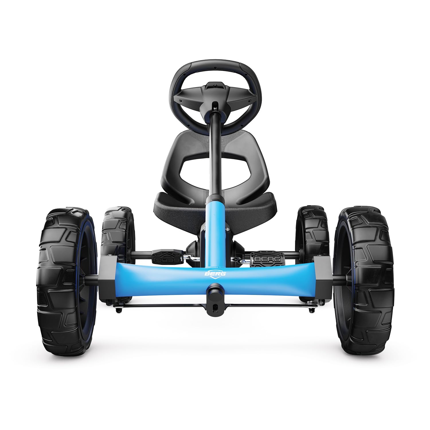 BERG Kart a Pedales Reppy Bleu | Azul, 2, 5-6 años, cuadro resistente, asiento regulable, volante regulable