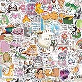 300 Pcs Funny Stickers for Adults, Waterproof Hard hat Stickers, Vinyl Sarcastic Meme Decals for Bumpers, Kindle, Journal, Scrapbook, Skateboard, Luggage, Featuring No Repeats