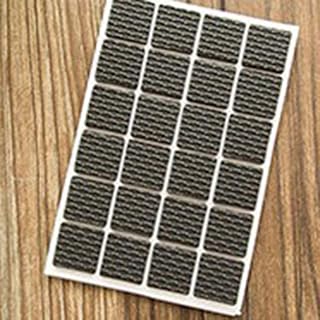 Jeffergarden TPR家具用フットパッド, 滑り止め厚手チェア脚プロテクター 木製床用 (正方形 48枚) | 3mm厚 耐摩耗性, 8サイズ 自己接着式, ソファ テーブル キャビネット用 傷防止