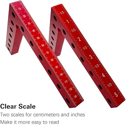 Miniatura 3 de Abrazadera de esquina, abrazadera de 90 grados, abrazaderas de ángulo recto de 5.5 x 5.5 pulgadas (5.5 x 5.5 in), sujeción de esquina de aleación de