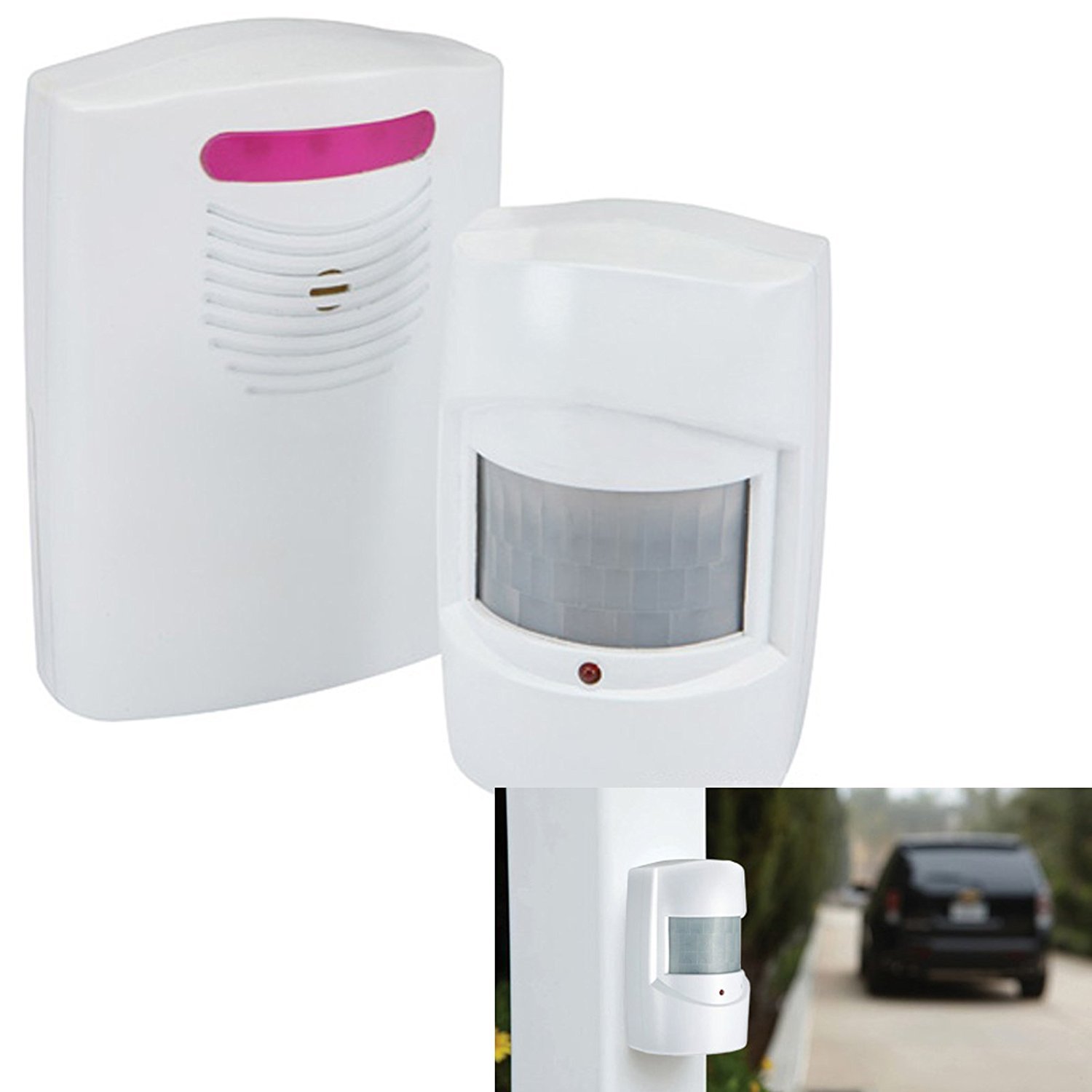 Kingavon White Bb-Dc099 Wireless Driveway Alert System,
