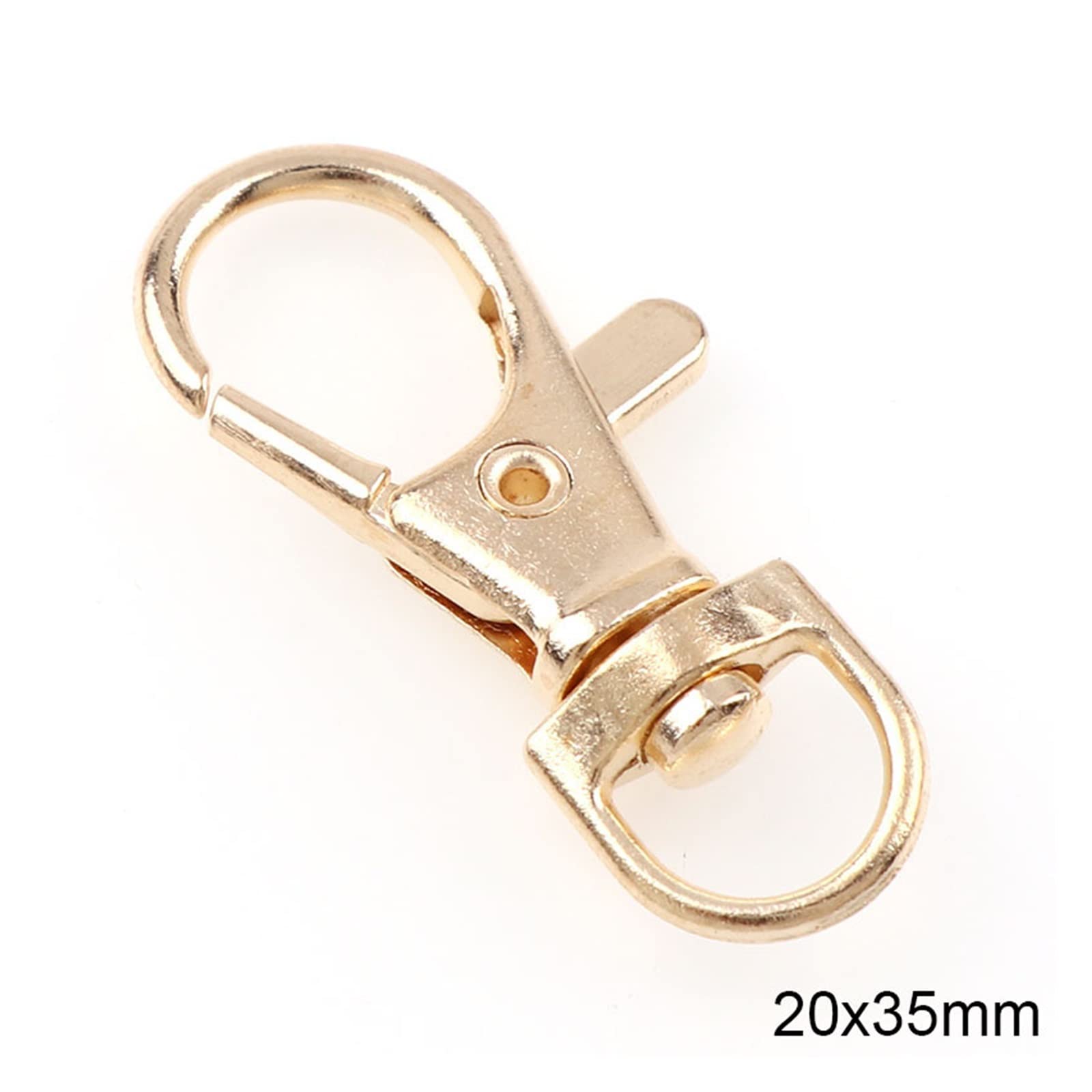 35 Pezzi Ganci A Scatto Con Anelli - Lega Di Zinco, Per Portachiavi E Fai Da Te