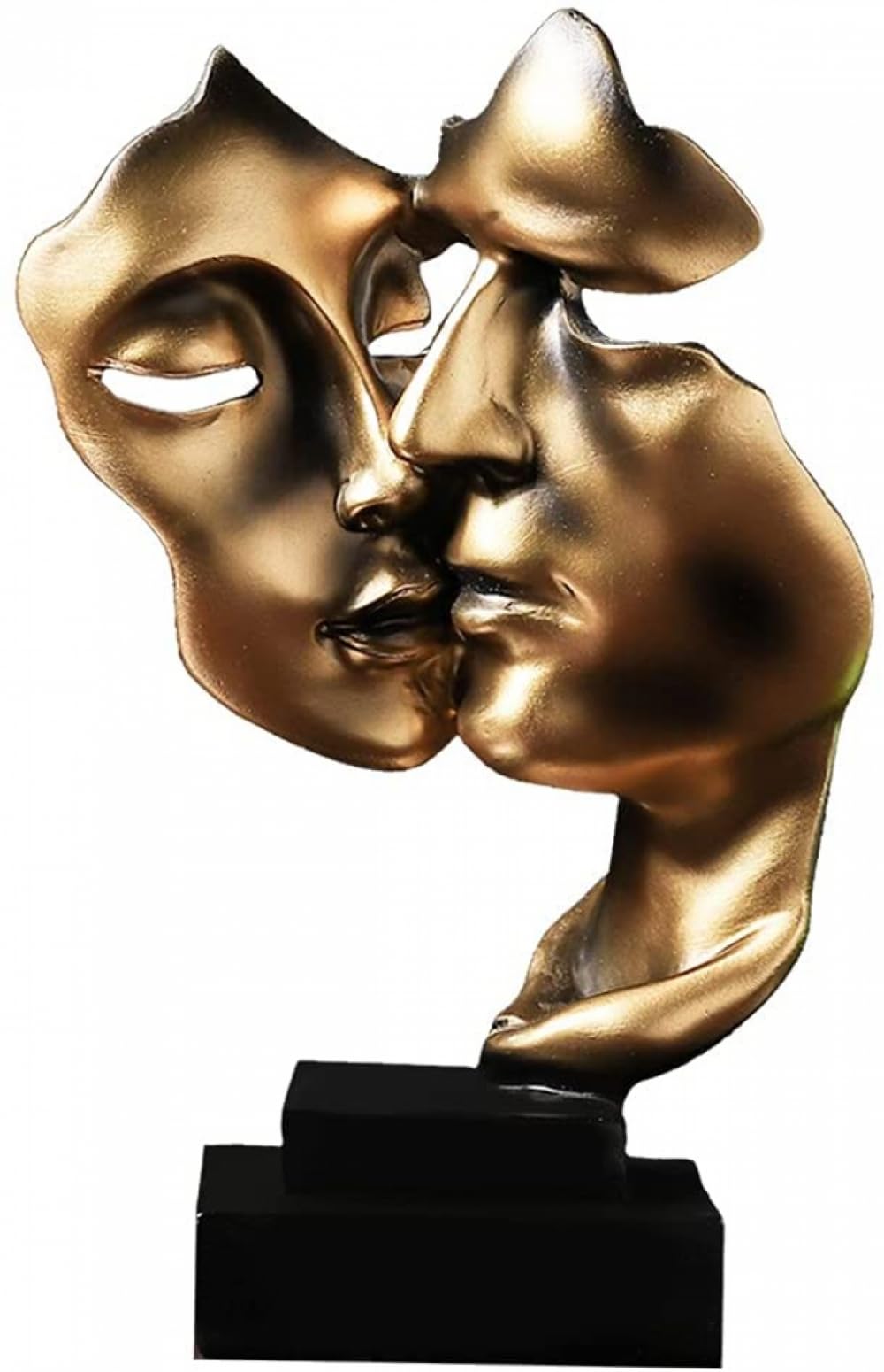 Esculturas abstractas, estatuas de rostro, manualidades artesanales, estatua de The Thinker sosteniendo esculturas silenciosas para coleccionar figuras para oficina, hogar, gabinete de arte