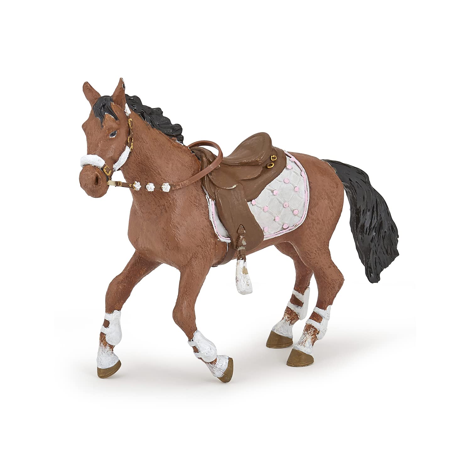 Papo - Realistic Horse For The Fashion Rider Figure - Ages 3+ - Equestrian World Collection - Creative Play Equestrian Adventure - Gift Idea Toy for Girls and Boys
