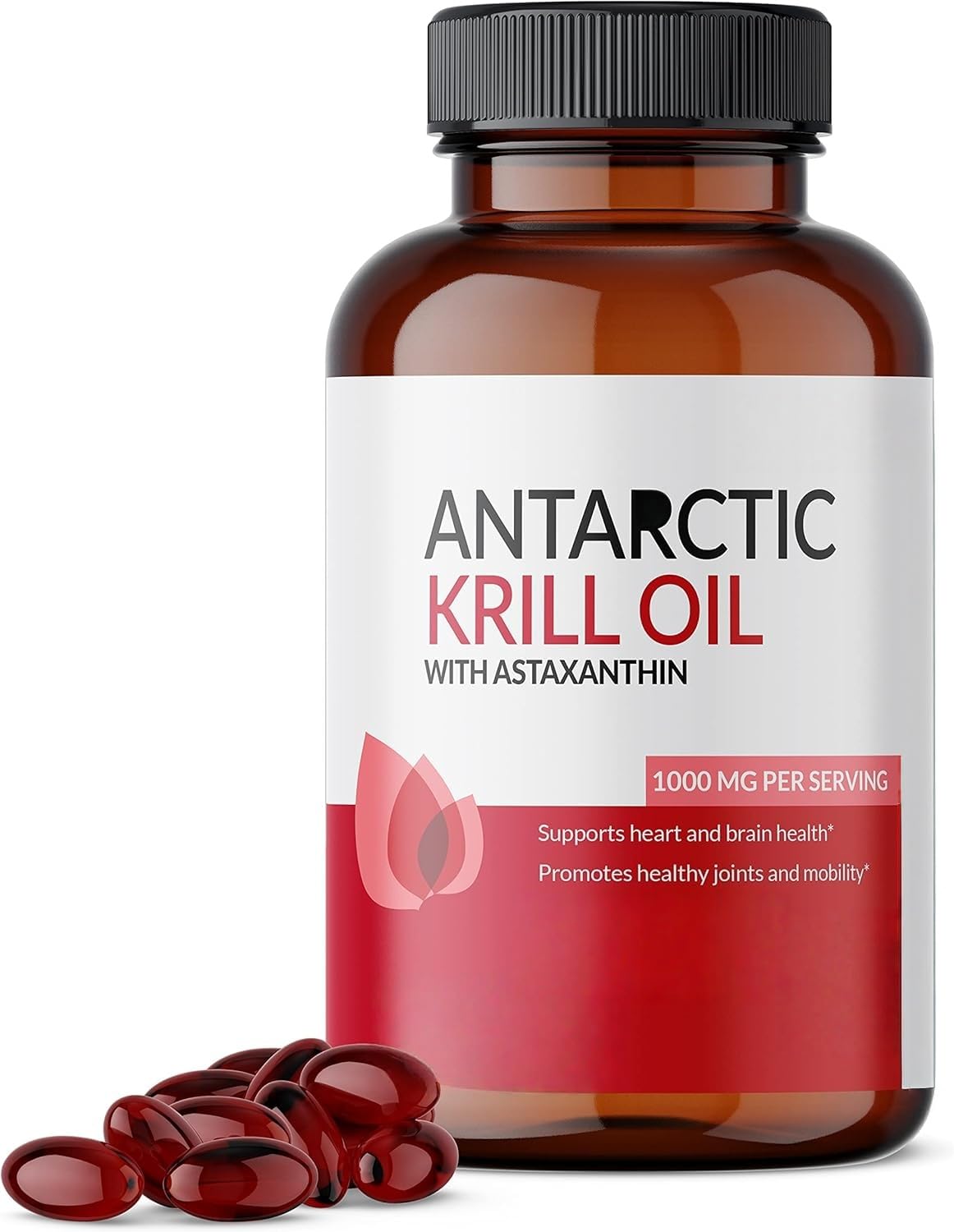 Huile de krill antarctique — Sans arrière-goût de poisson, sans OGM, pour les articulations, le cœur et sans mercure pour soutenir la santé cardiaque