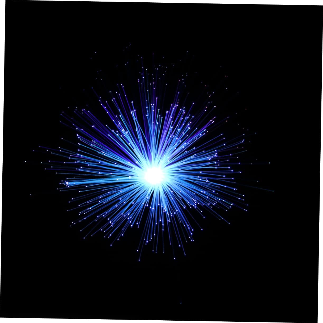 Angoily 6PCS LED Fiber Optic Lamp Colorful Decorative Lights for Atmosphere Wedding Party Battery-Free Multi-Color Changing for Home Decor and Events