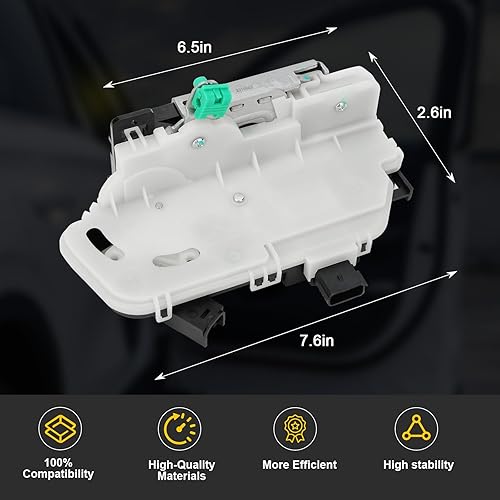 Miniatura 7 de 9L3Z-5421812-A Actuador de pestillo de cerradura de puerta delantero derecho del lado del pasajero Compatible con F-150 2009-2014, Taurus 2013-2019,