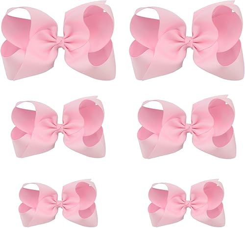 Miniatura 10 de HLIN 6 pinzas para el pelo para niñas pequeñas a juego con muñecas y niñas americanas (6 x 2, 4.5 x 2, 3 x 2)