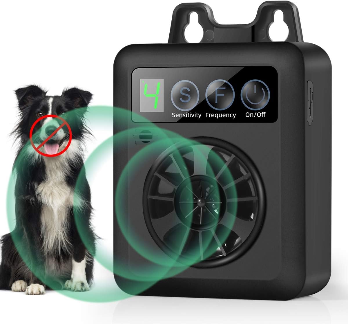 Anti Barking Device, Upgraded Mini Bark Control Device with Effective 4 Adjustable Sensitivity and Frequency Levels, Easy to Use Automatic Ultrasonic Dog Barking Control Devices for Almost Dogs