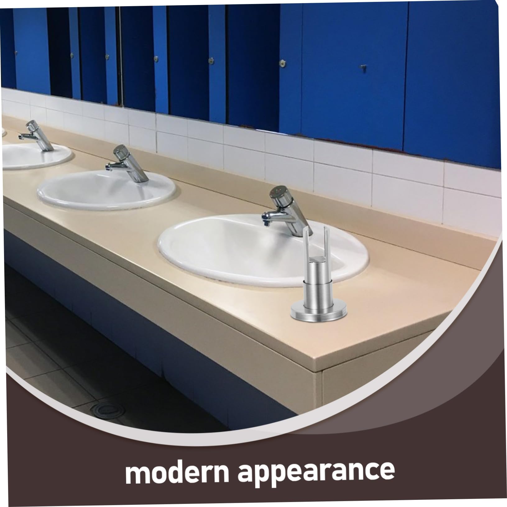 Soporte Metálico para Mampara de Baño en Acero Inoxidable Altura Ajustable 45-65 Mm