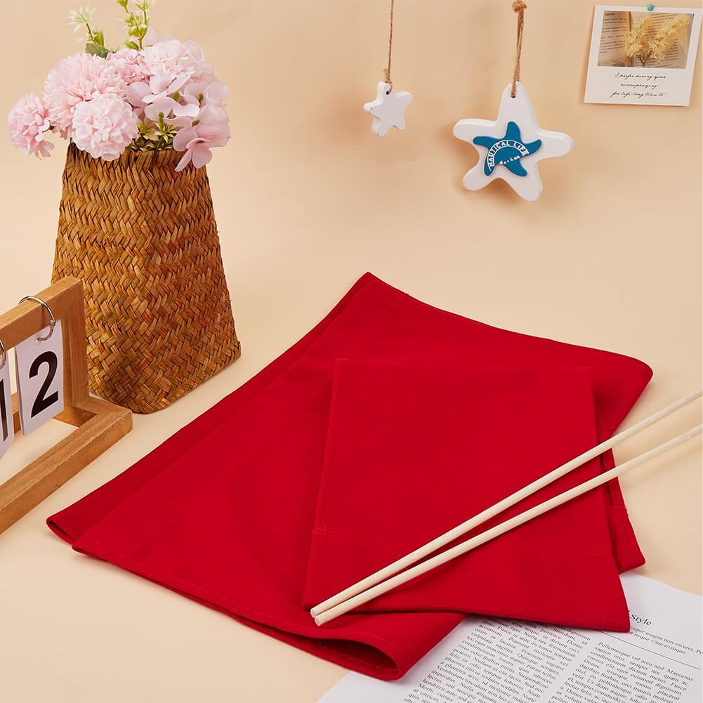 GORGECRAFT 21~16x8~21" Director Chair Canvas Replacement Seat Cover Red Directors Chair Cover Seat and Back Kit with Wood Stick for Portable Folding Seat Makeup Chair Home Garden Outdoors Accessories
