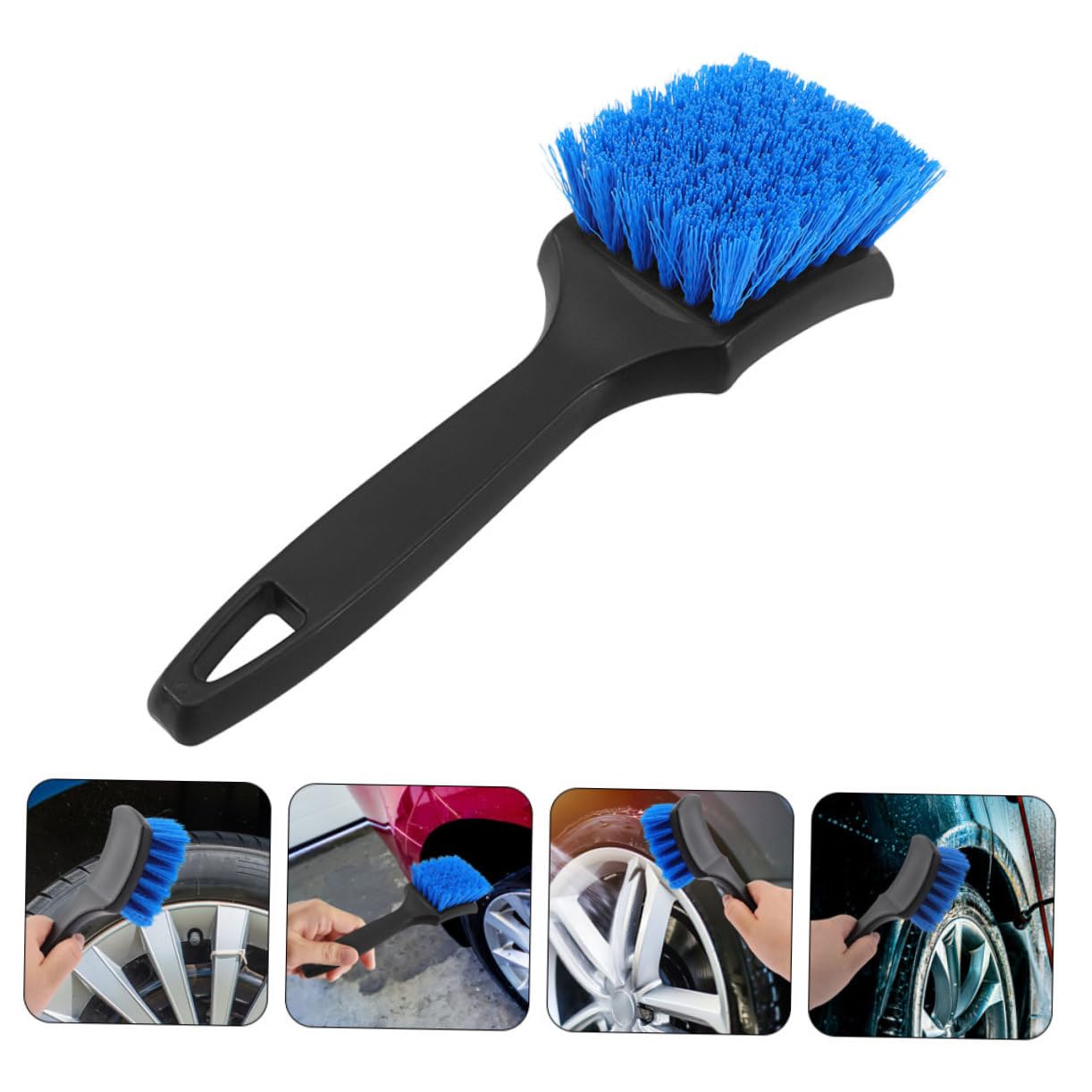 iplusmile 6 Pz Spazzola per Pneumatici Macchine Spazzolone Lavaggio Auto Spazzola Lavaggio Auto Attrezzo Spazzola per La Pulizia dei Pneumatici Dell'auto Spazzola per Auto Seta dei Pp