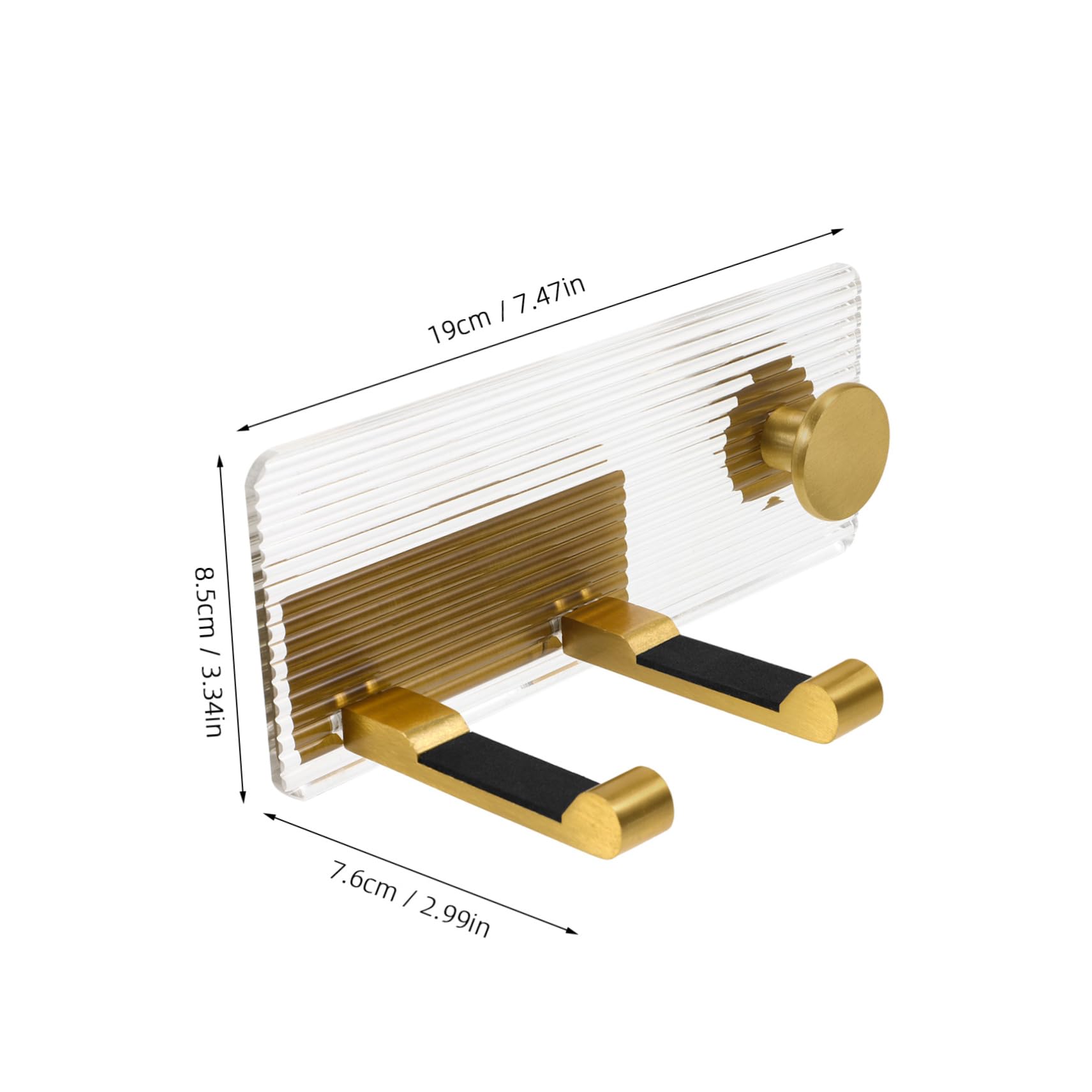 IWOWHERO Bathroom Wall-mounted Hair Dryer Rack Stand for Hair Dryer and Straightener No Drill Hair Tool Organizer Easy Install Space-saving