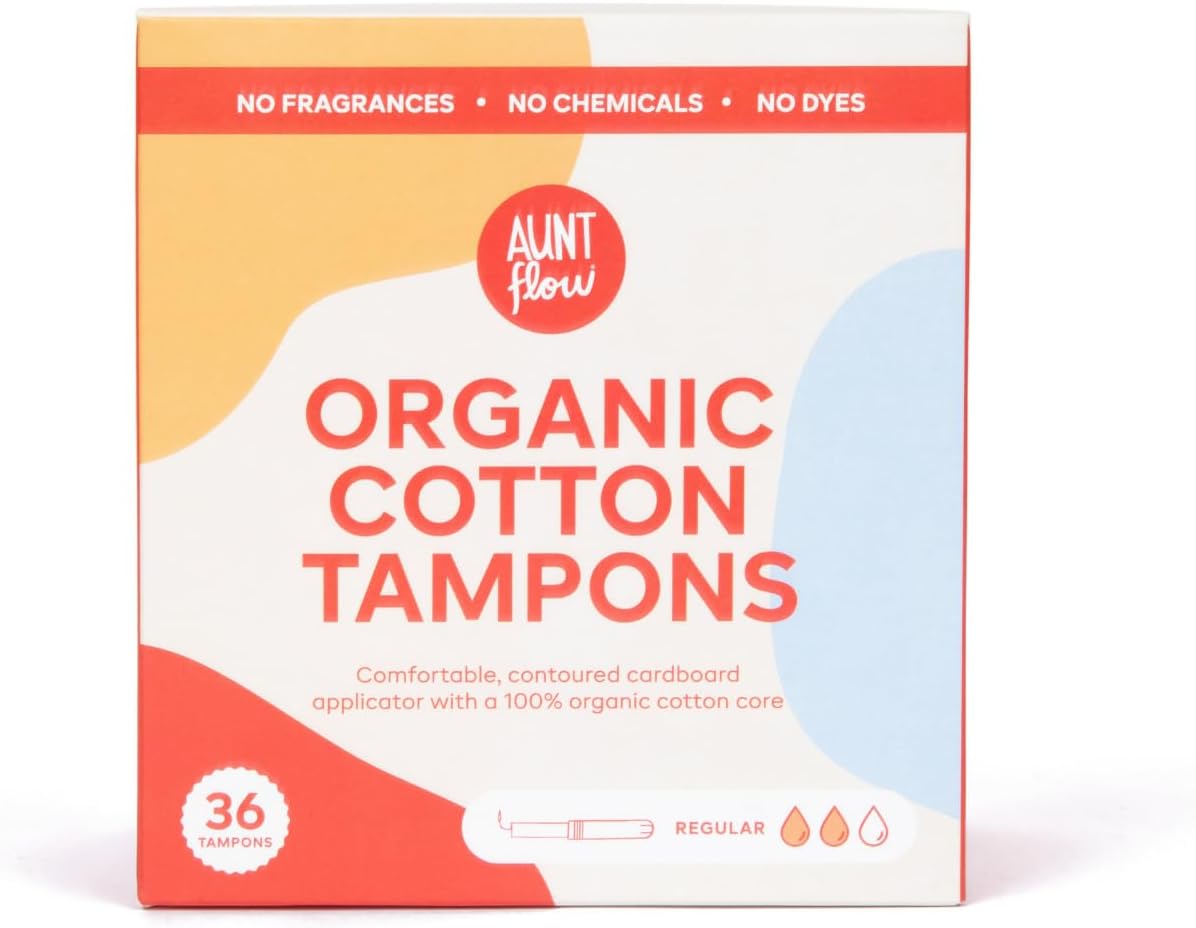 L. Organic Cotton Tampons with BPAFree Applicators, Super