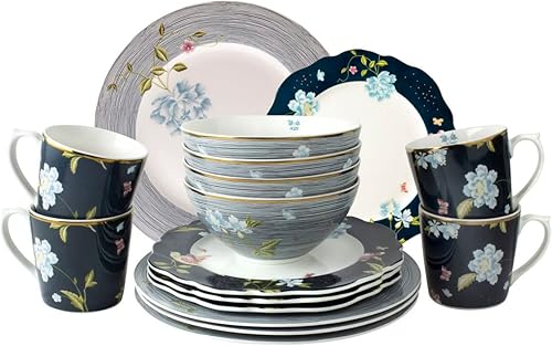 Juego de vajilla de 16 piezas en caja de regalo Laura Ashley Heritage Coleccionables Juego de vajilla de 16 piezas en caja de regalo Laura Ashley Heritage Coleccionables