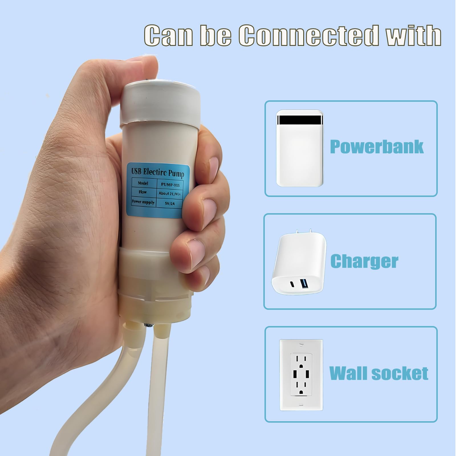 Sifón de vino, de grado alimenticio, portátil, USB, eléctrico, autocebante, bomba de transferencia de cerveza doméstica para cerveza casera, vino, bebidas, hidromiel, kombucha, embotellado, 2 LPM