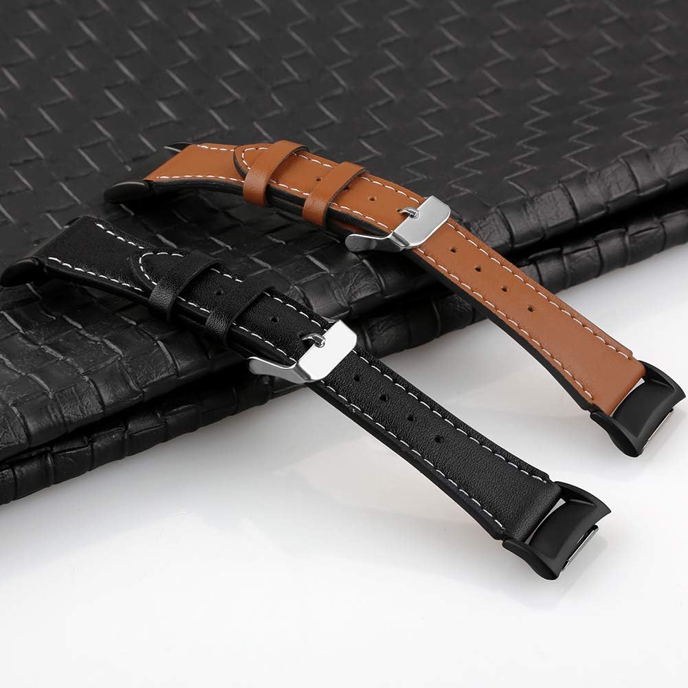 Limited Discount OenFoto Compatible with Gear Fit2 Pro/ Fit2 Leather Band, Replacement Accessories Strap for Samsung Gear Fit 2 Pro SM-R365/ Gear Fit2 SM-R360 Smartwatch
