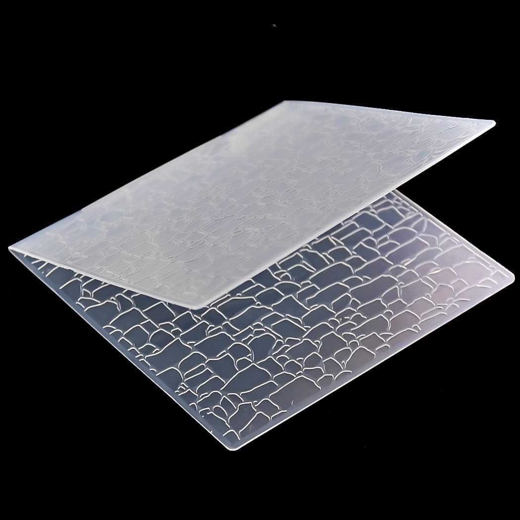 Stone Pattern Plastic Embossing Folders for Card Making Scrapbooking and Other Paper Crafts 3090974