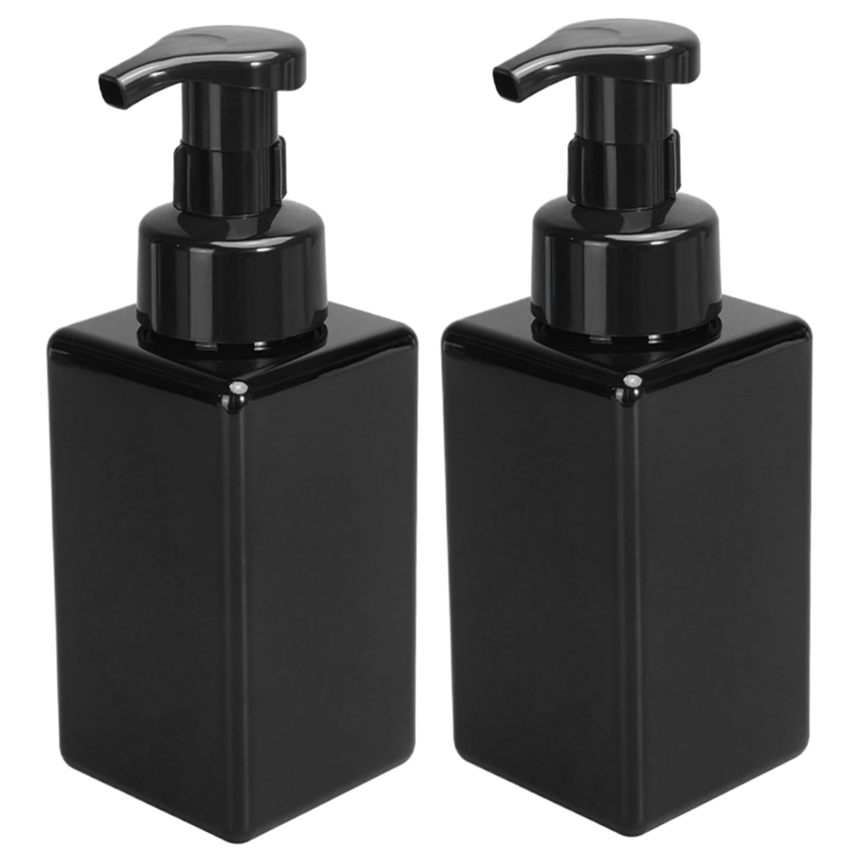Faroby Foaming Soap Dispenser 2PCS 450ml Refillable Pump Bottle Plastic for Liquid Soap Shampoo