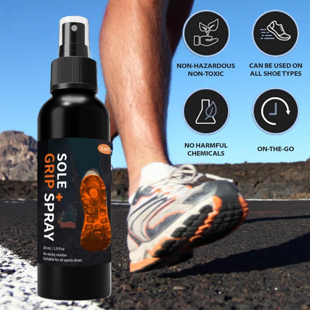 Spray de Agarre para Zapatos de Baloncesto,2pcs Spray de Agarre para Zapatos Deportivos,Basketball Shoe Performance Spray,Sole Grip Spray,Basketball Court Grip Enhancer,30ml