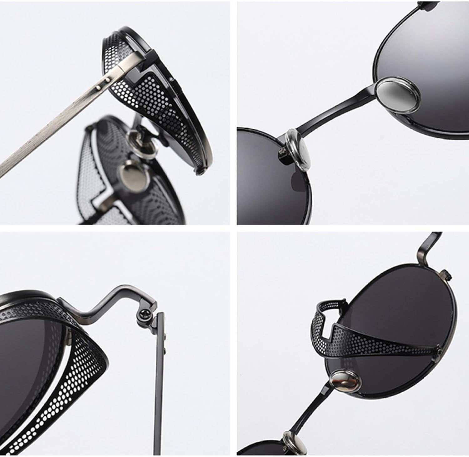 Women Retro Steampunk Sunglasses Metal Men Vintage Uv400