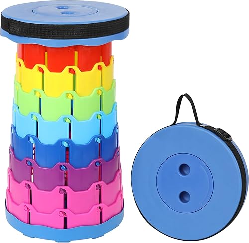 Taburete portátil para acampar, plegable, plegable, ligero para exteriores, pesca, senderismo, barbacoa, capacidad de 400 libras