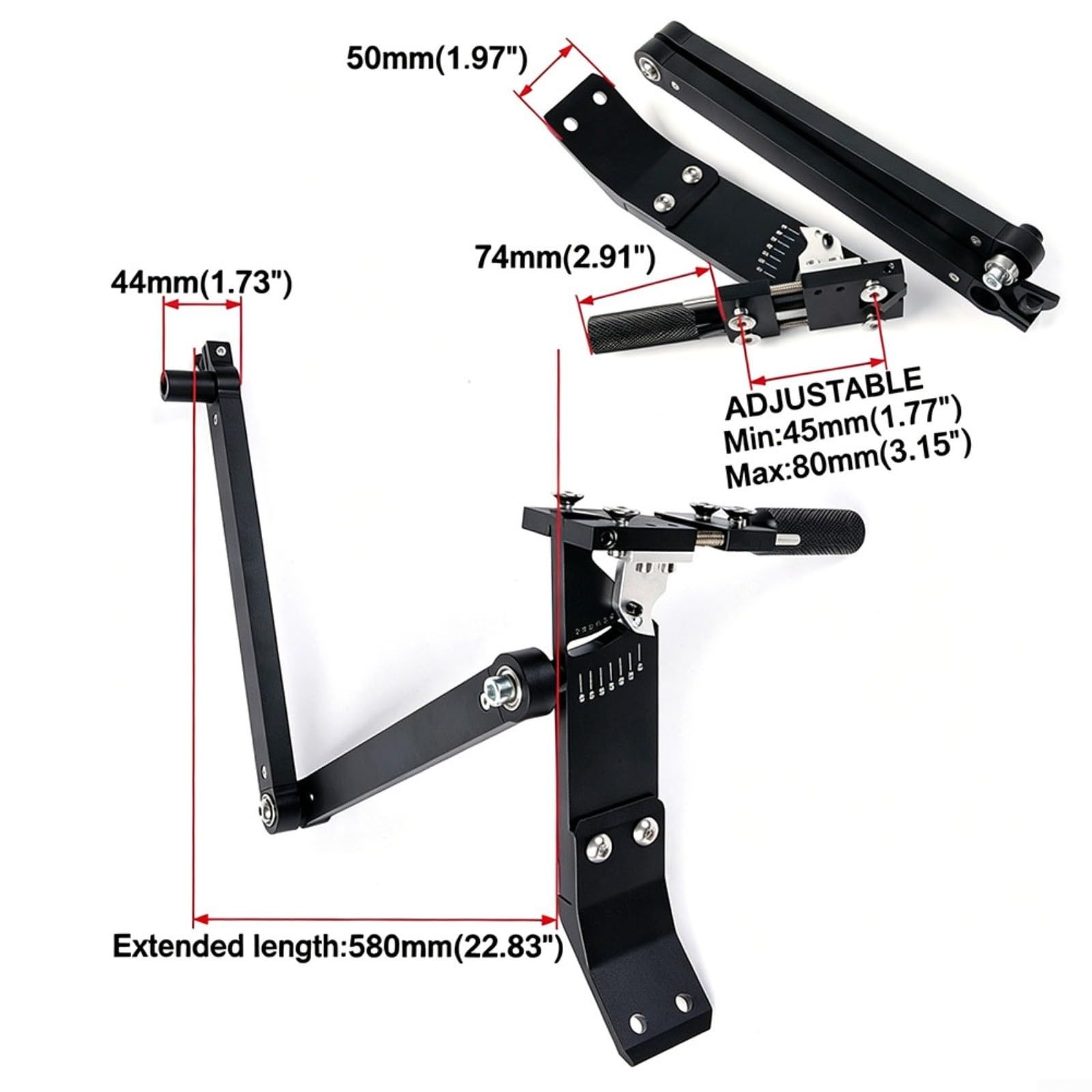 Herramienta afiladora de metal montada en la pared con mango de 25 mm para un ajuste preciso de ángulo de 15 a 45 grados compatible con negro giratorio (C)