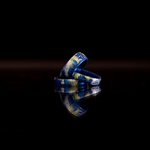 Miniatura 3 de Enso Rings Anillo de silicona fino hecho a mano, diseño cómodo y flexible, 0.169 in de ancho, 0.069 in de grosor