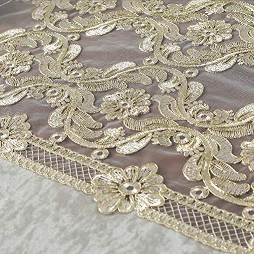 Nappe de mariage rectangulaire et décoration de table en dentelle - 5