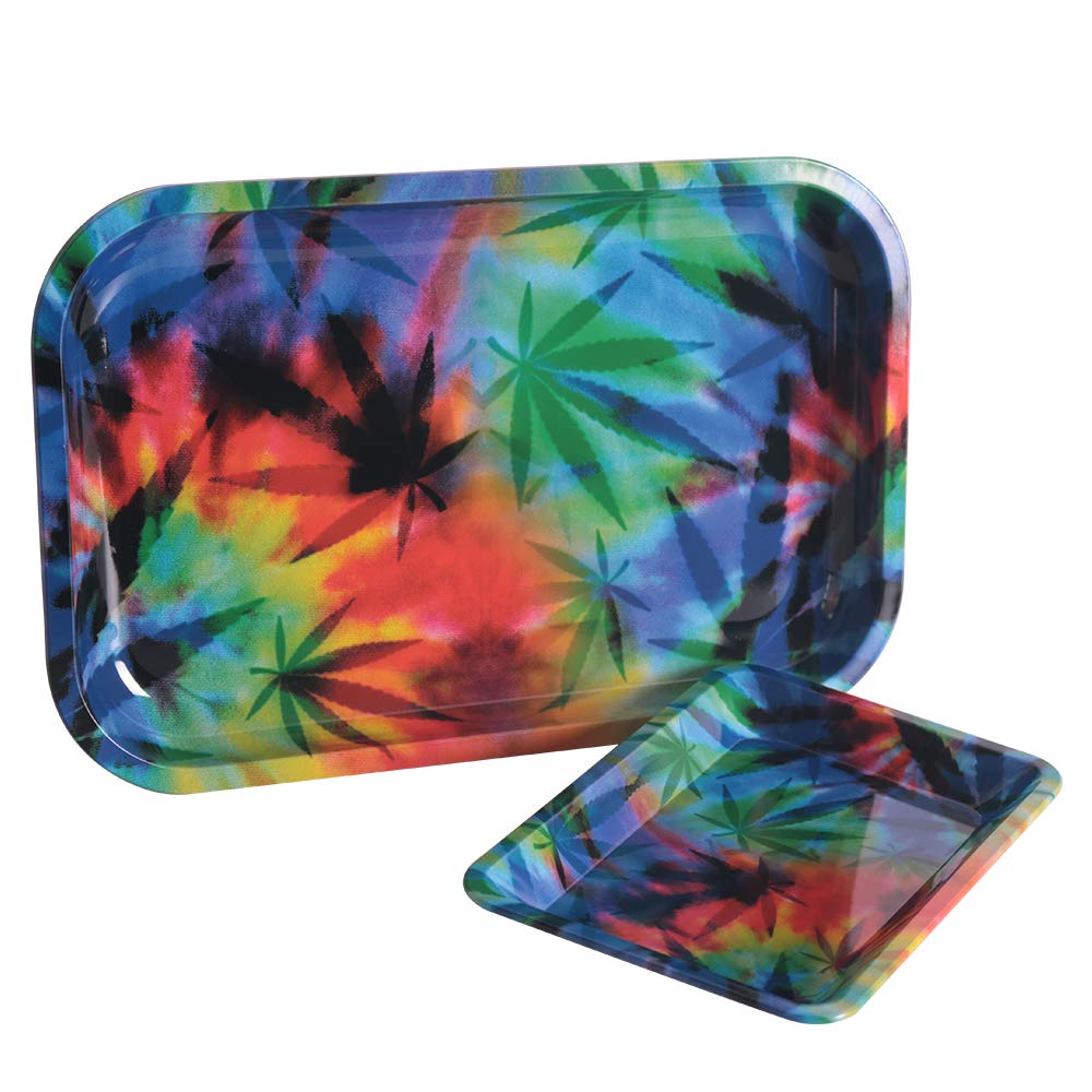SKDK Metal Rolling Tray for Cigarette Rolling Paper | Rolling Tray Size