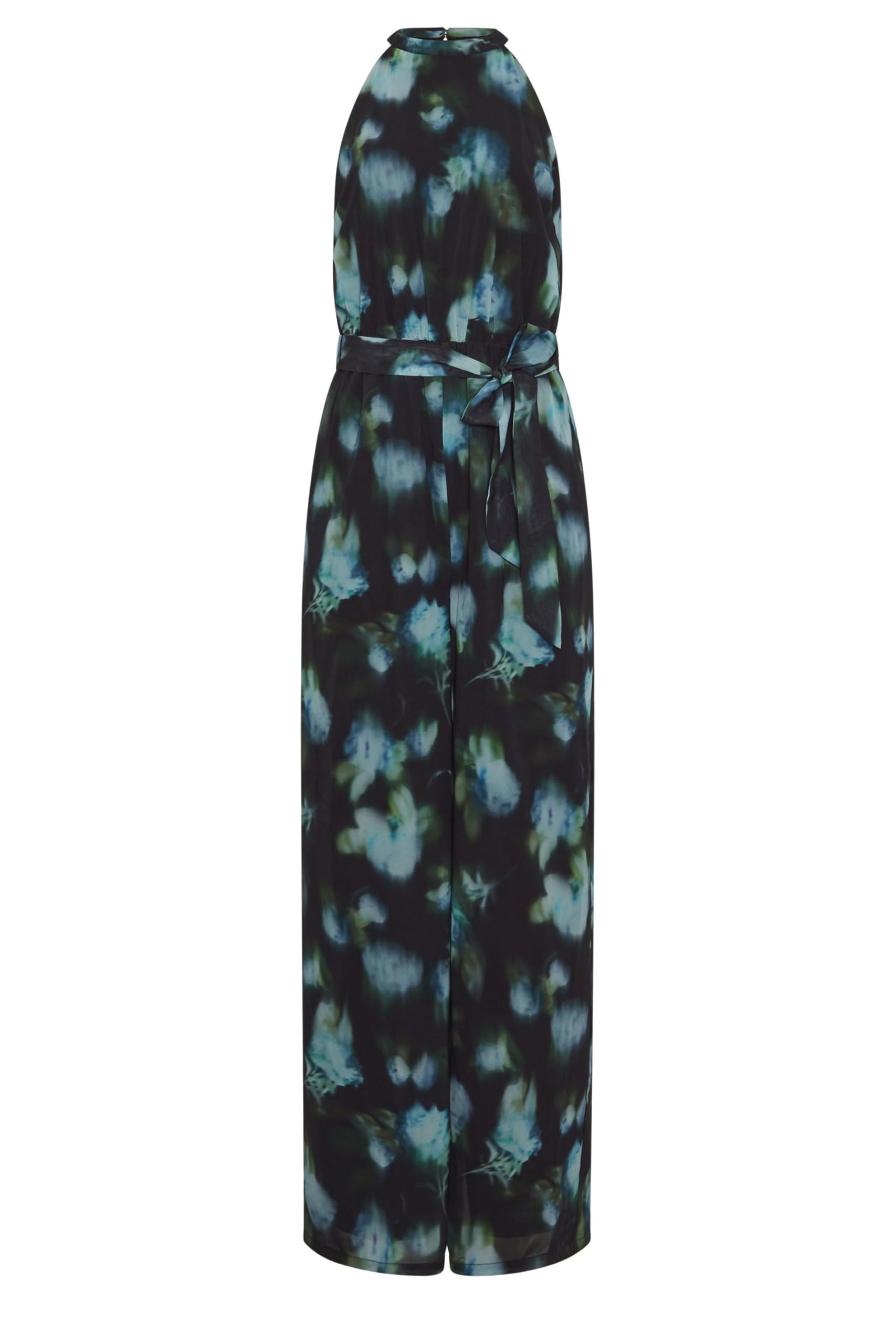 Long Tall Sally - Lts Tall Black Floral Halterneck Jumpsuit - Women's