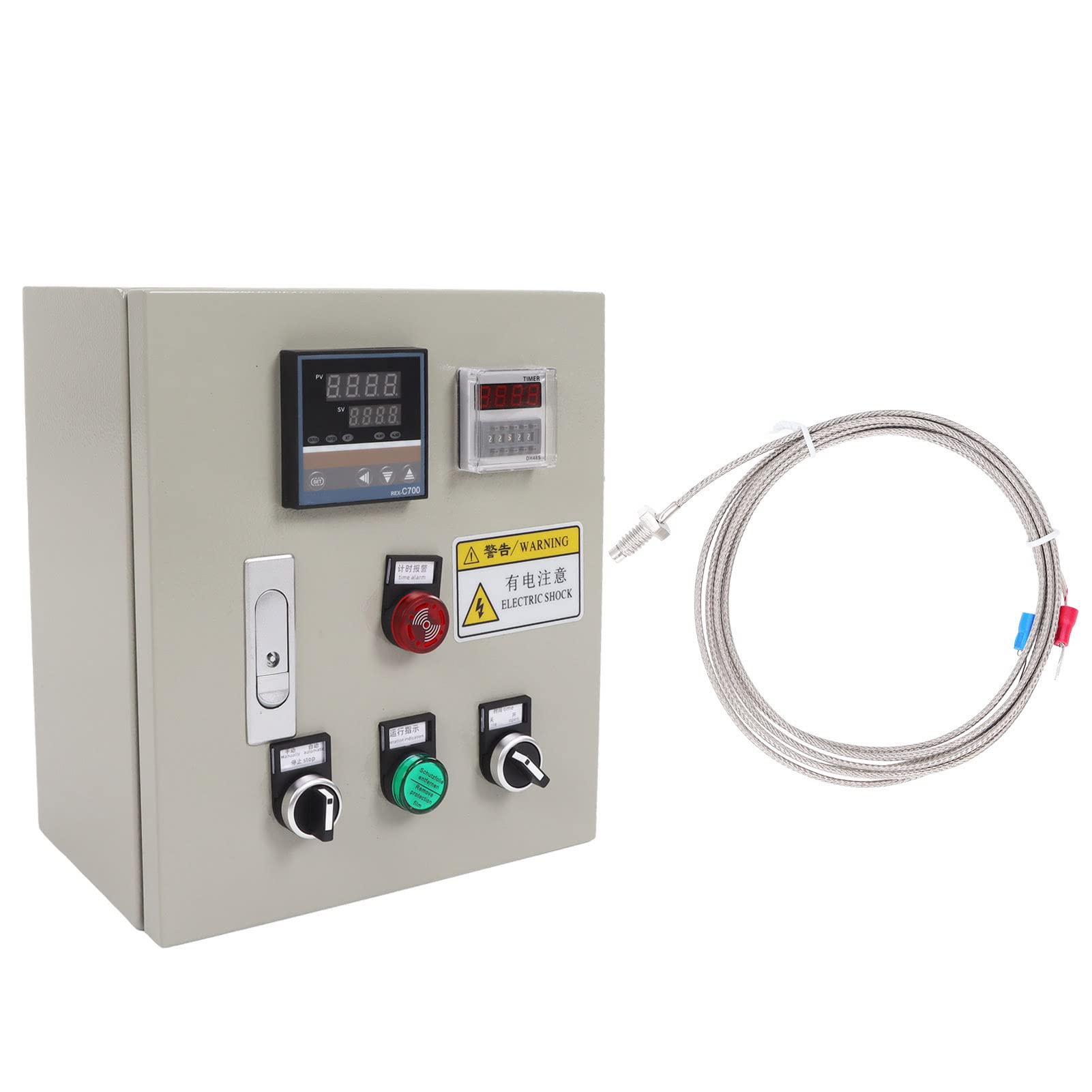 Controlador de Temperatura, Controlador de Temperatura PID de 7,5 KW 32 A Control de con un Rango de 0 °C A 400 °C de Digital para Hornos de Infrarrojos Lejanos y Otros