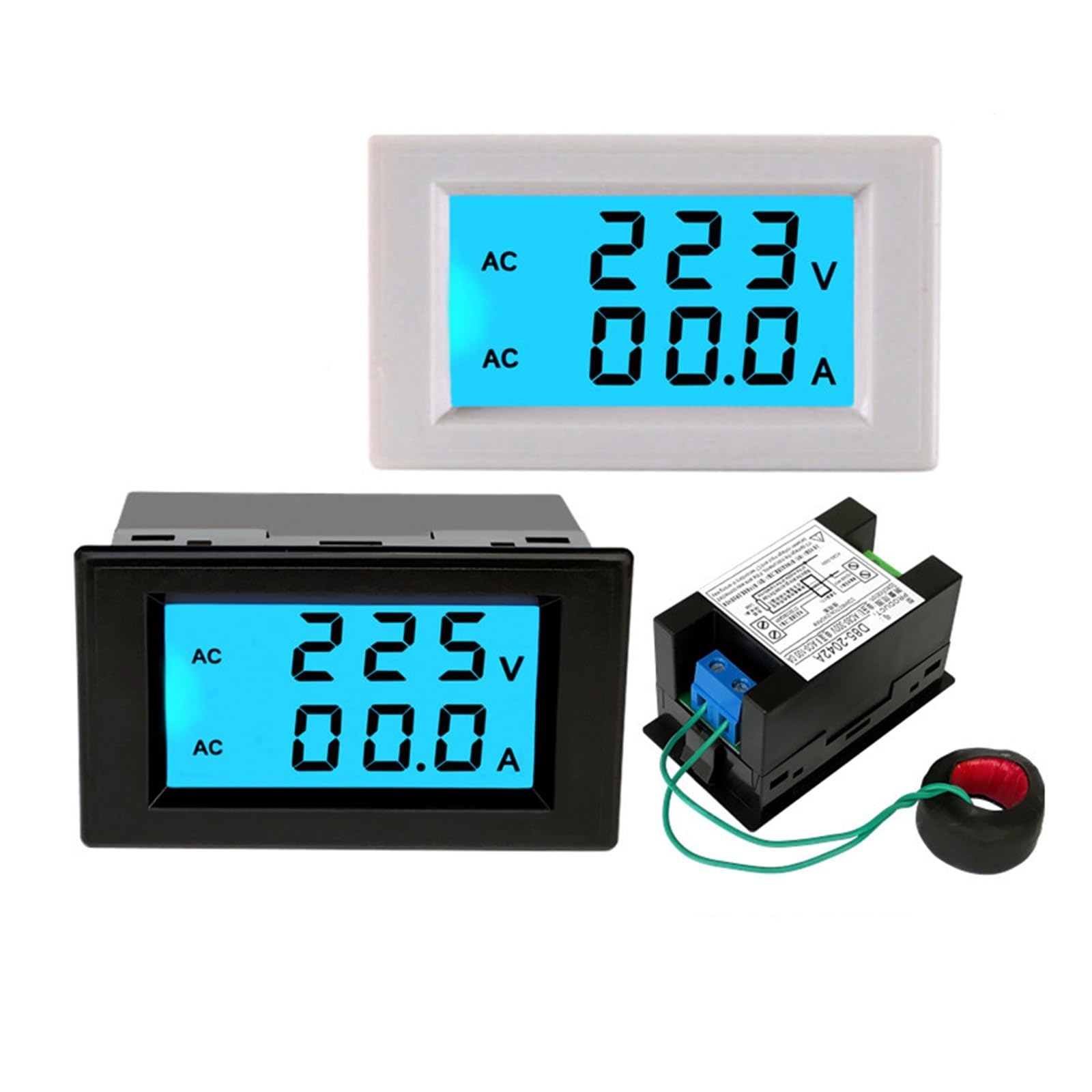 Voltmètre Numérique DC 0-200V 200A Avec Shunt – Affichage LED, Panneau De Contrôle